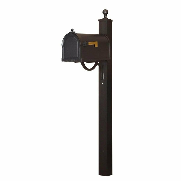 Special Lite Berkshire Curbside with Springfield Mailbox Post, Black SCB-1015_SPK-710-BLK